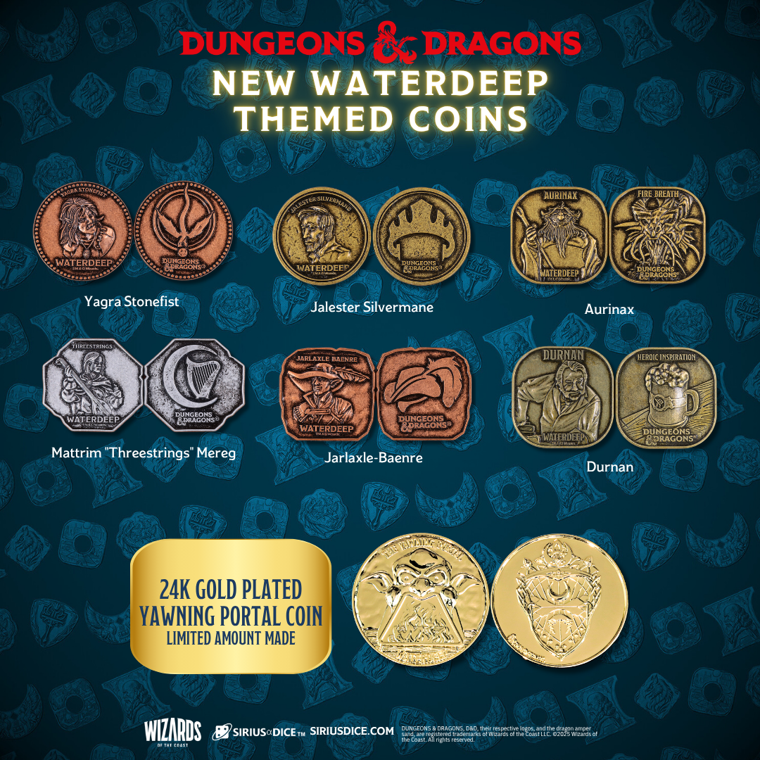 Dungeons & Dragons The Yawning Portal Treasure Pack: Waterdeep Collection | Sirius Dice