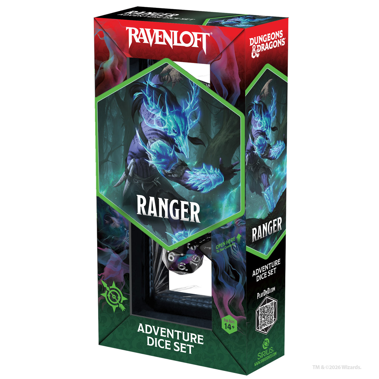 COMING SOON: Dungeons & Dragons Adventure Dice - Ranger: Black/Blue