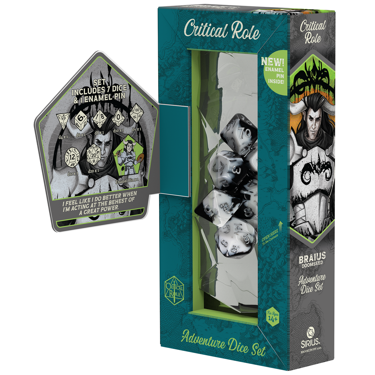 PRE-ORDER - Bells Hells Adventure Dice - Braius Doomseed