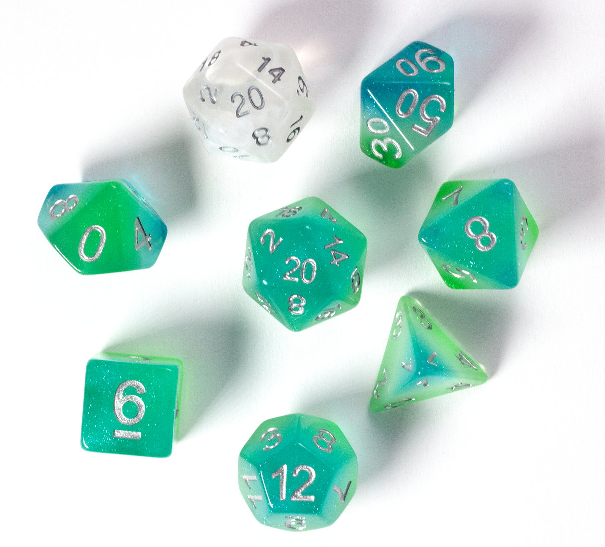 Blue Hawaiian Dice Set