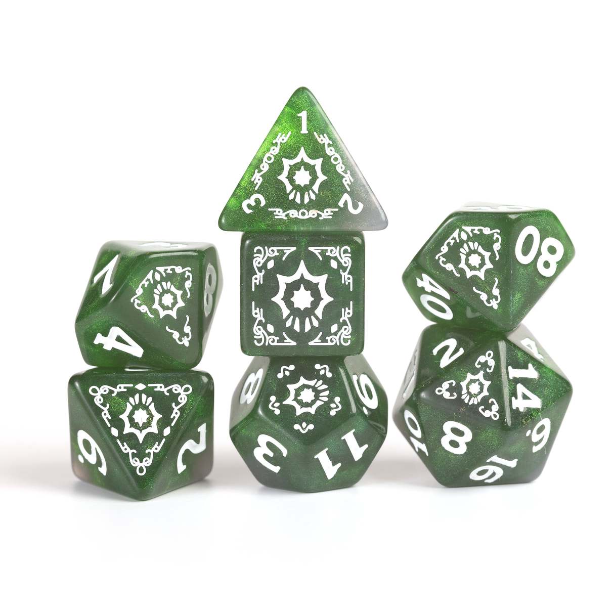 Dungeons & Dragons Adventure Dice - Cleric: Green | Sirius Dice
