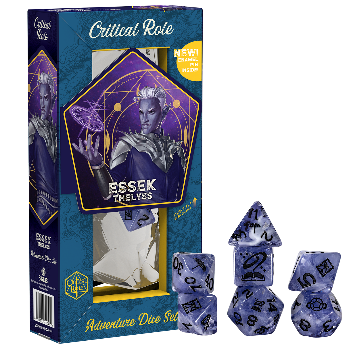 PRE-ORDER - Mighty Nein Adventure Dice - Essek Thelyss
