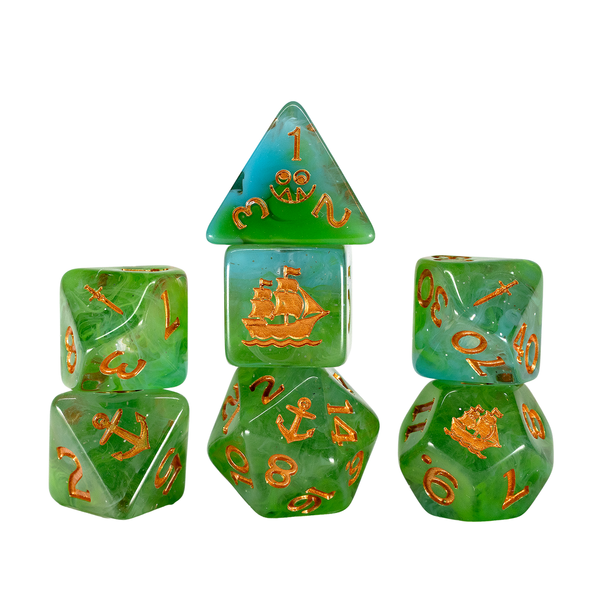 PRE-ORDER - Mighty Nein Adventure Dice - Fjord Stone