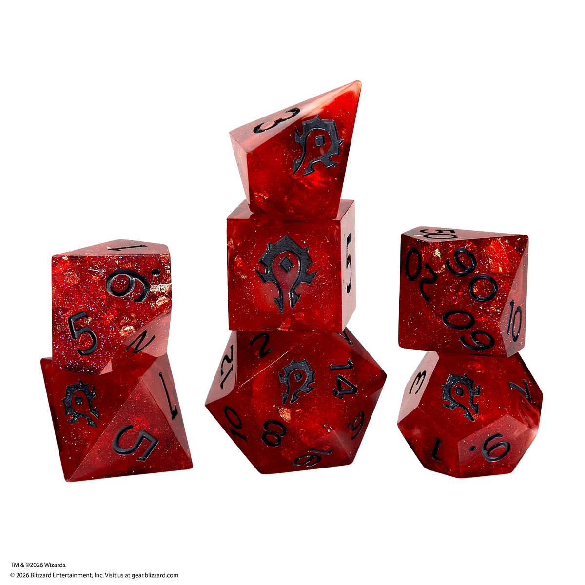 Dungeons & Dragons x World of Warcraft Adventure Dice Sets - For the Horde