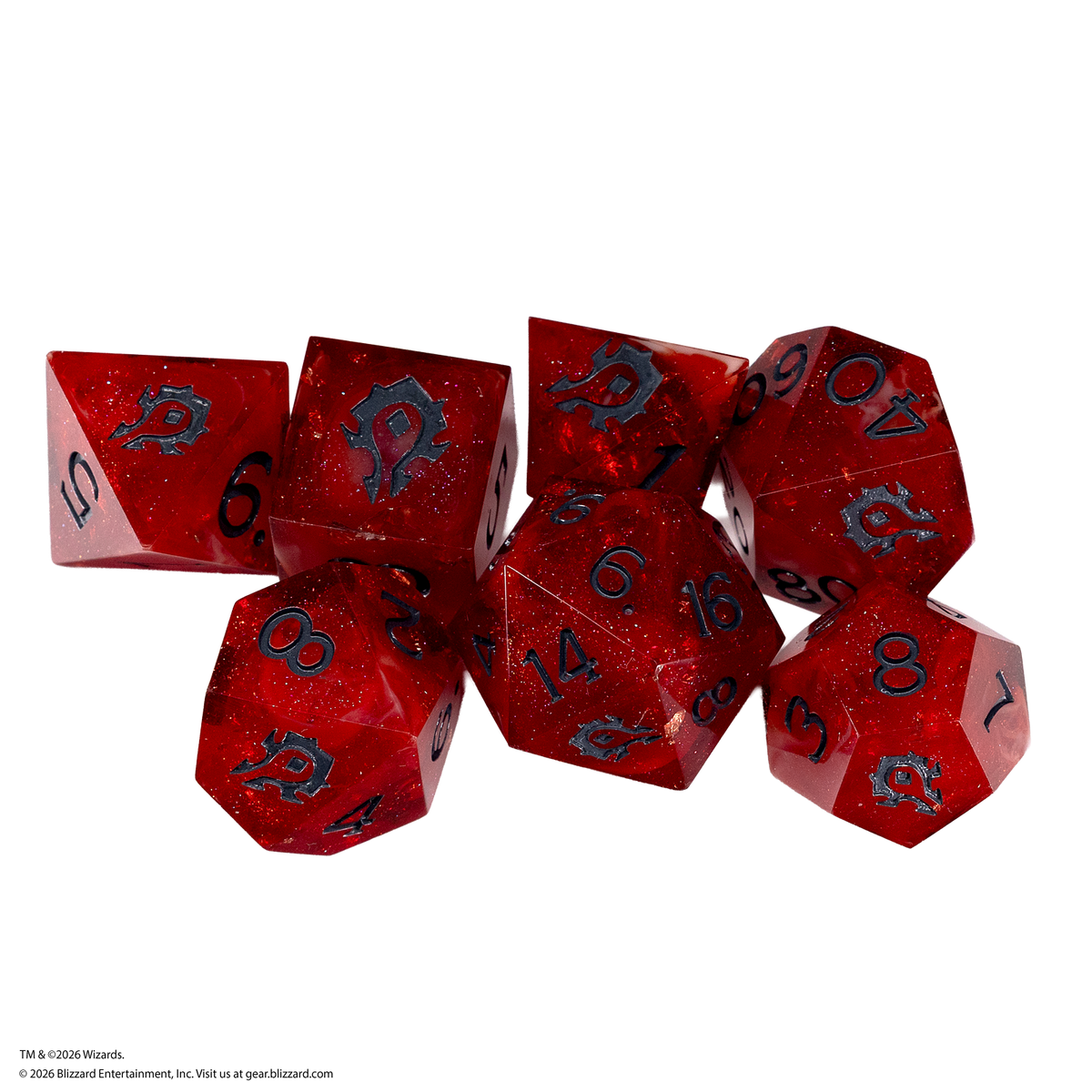 Dungeons & Dragons x World of Warcraft Adventure Dice Sets - For the Horde