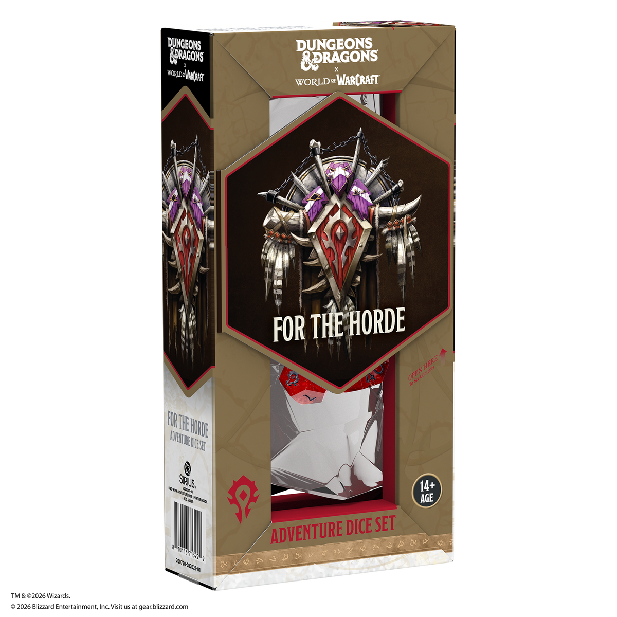 Dungeons & Dragons x World of Warcraft Adventure Dice Sets - For the Horde