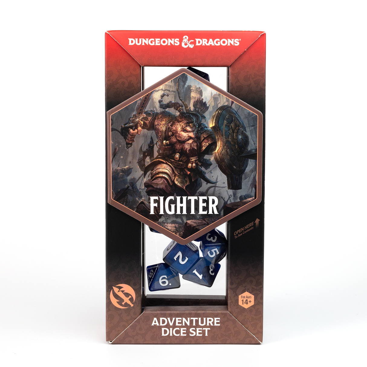 Dungeons & Dragons Adventure Dice Set - Fighter: Blue | Sirius Dice