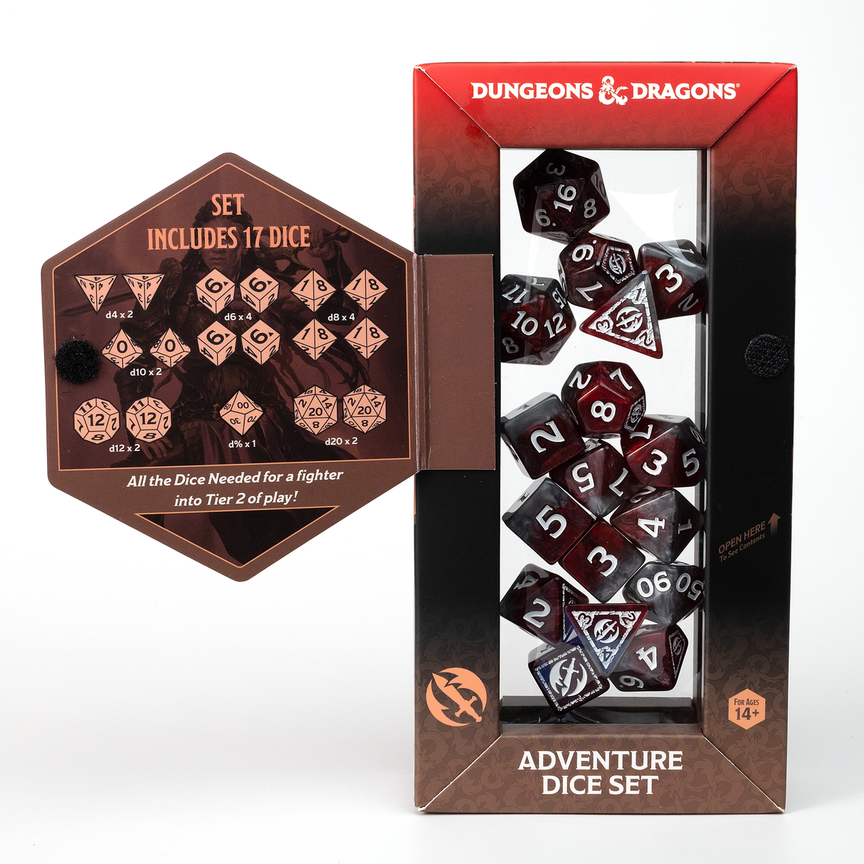 Dungeons & Dragons Adventure Dice - Fighter: Red | Sirius Dice