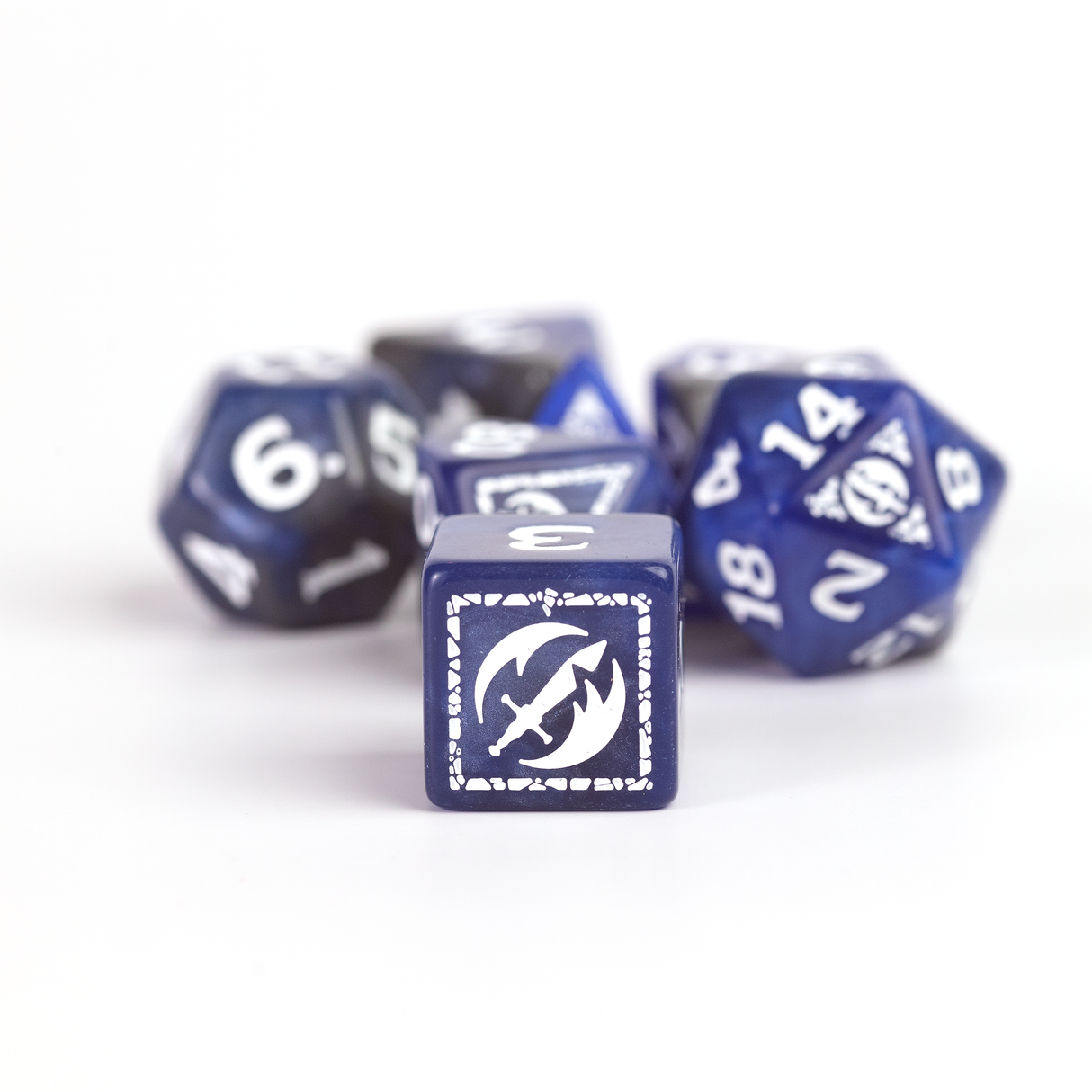 Dungeons & Dragons Adventure Dice Set - Fighter: Blue | Sirius Dice