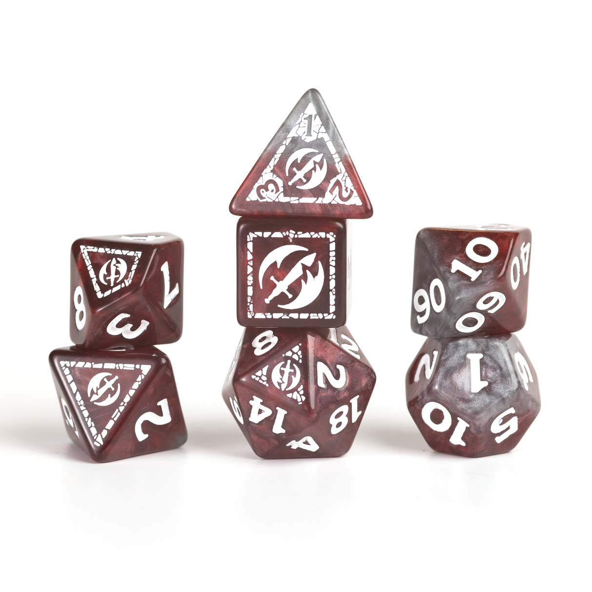 Dungeons & Dragons Adventure Dice - Fighter: Red | Sirius Dice