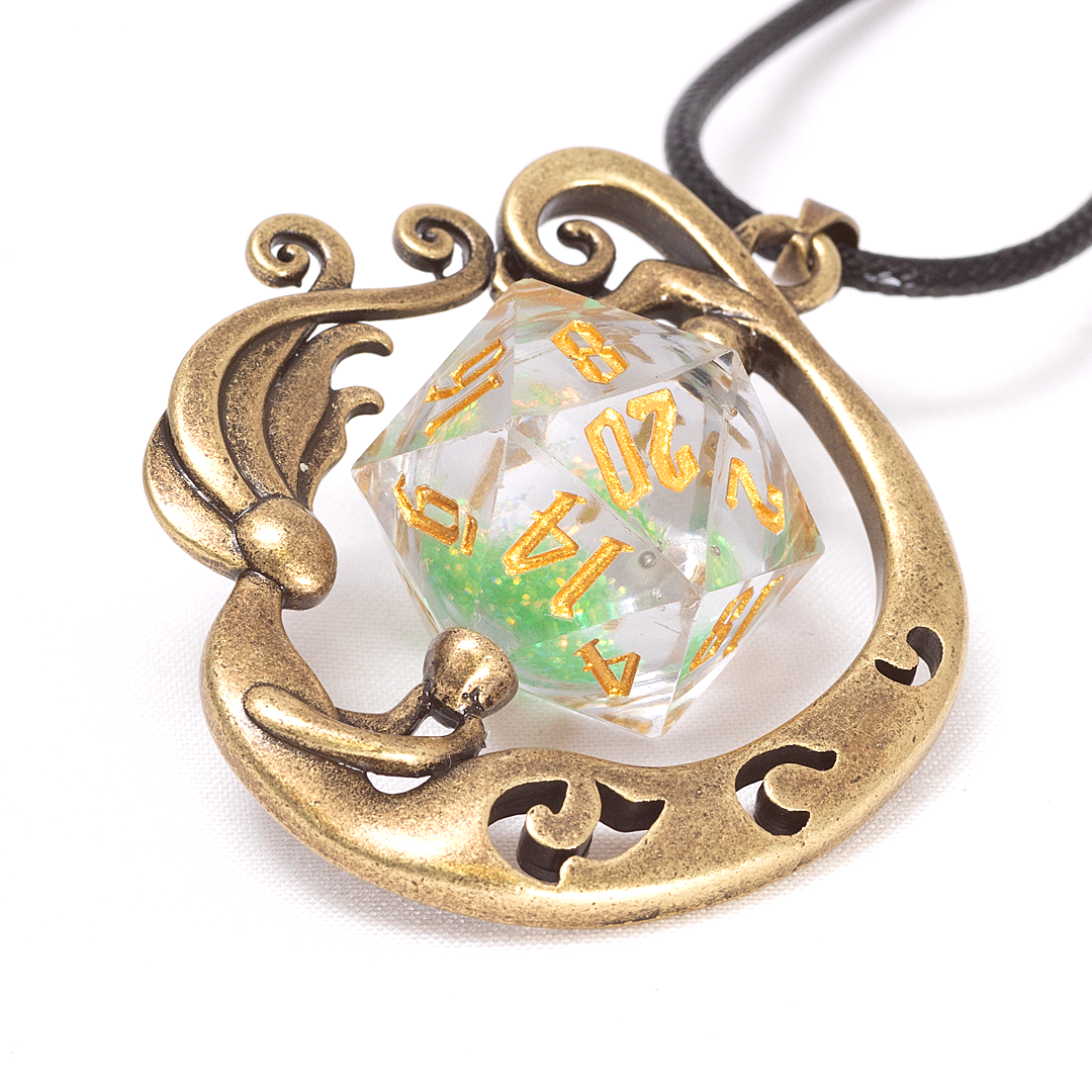 Mermaid D20 Dice Necklace | Sirius Dice