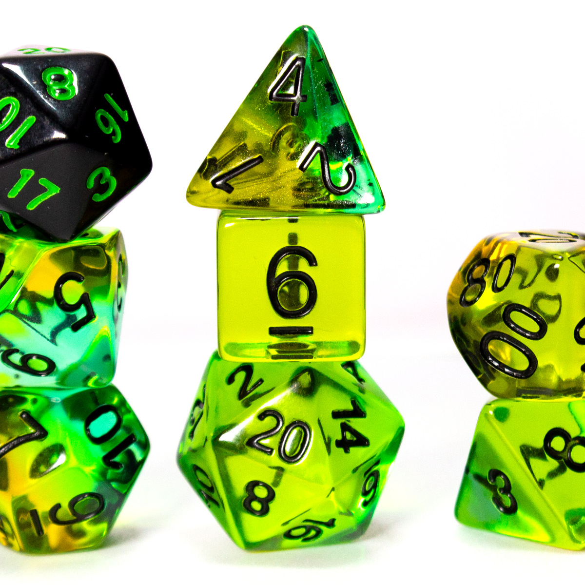 Blue Green Tropical Dice Set DnD | Sirius Dice