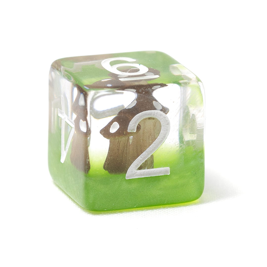 Mushroom Village 7-Piece Polyhedral RPG Dice Set | Sirius Dice