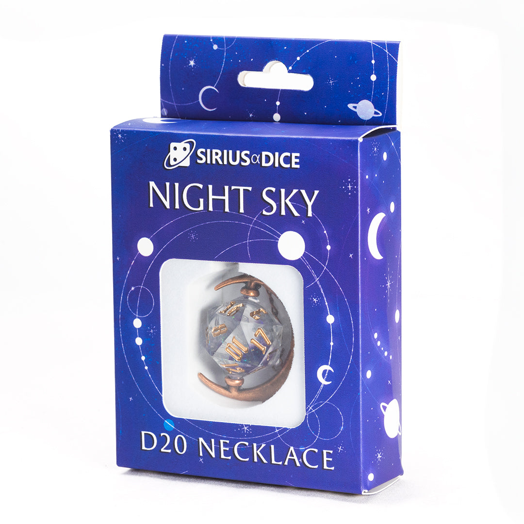 Night Sky D20 Necklace | Sirius Dice
