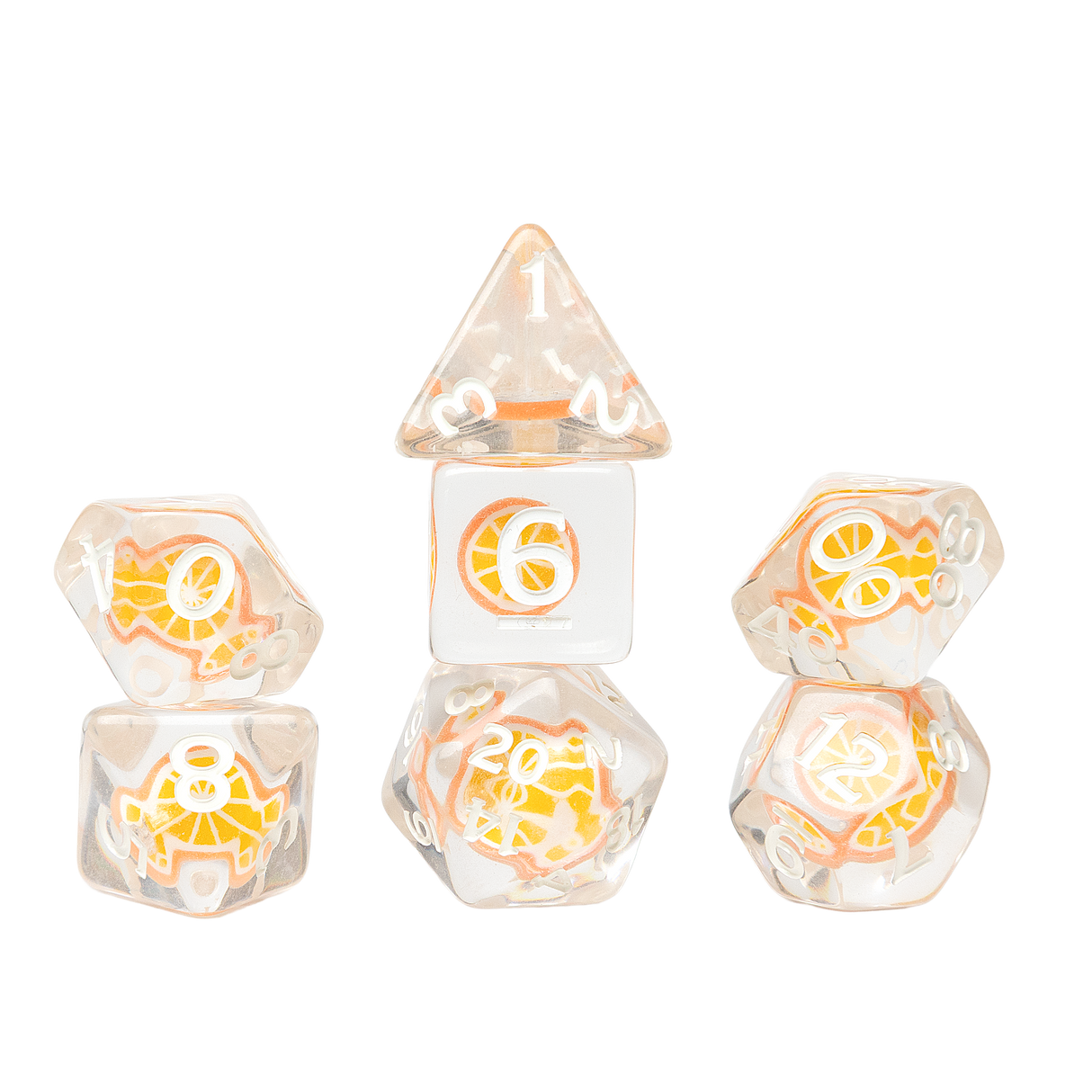 Fruit Slice Dice Set - Orange