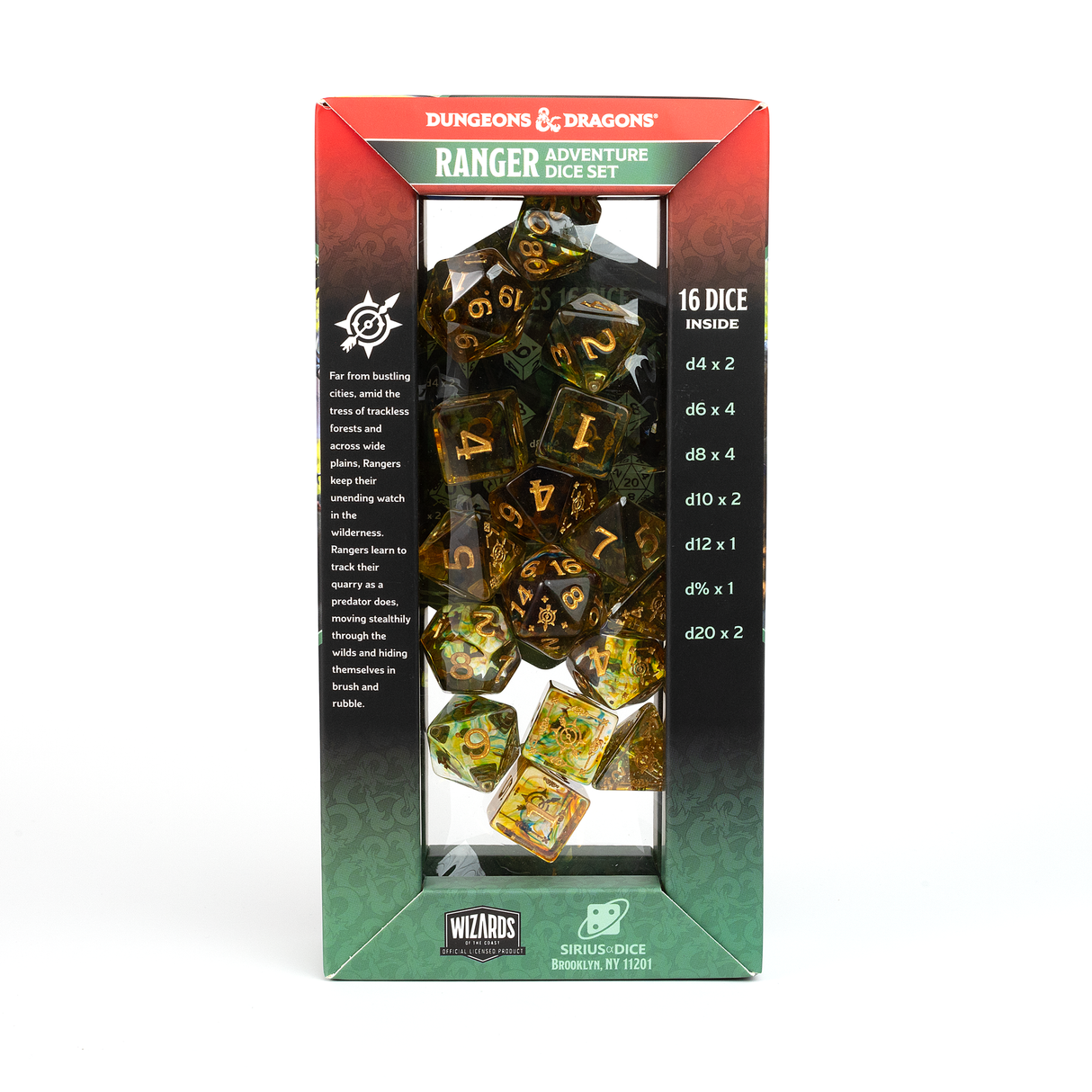 Dungeons & Dragons Adventure Dice - Ranger Multi-Colored | Sirius Dice