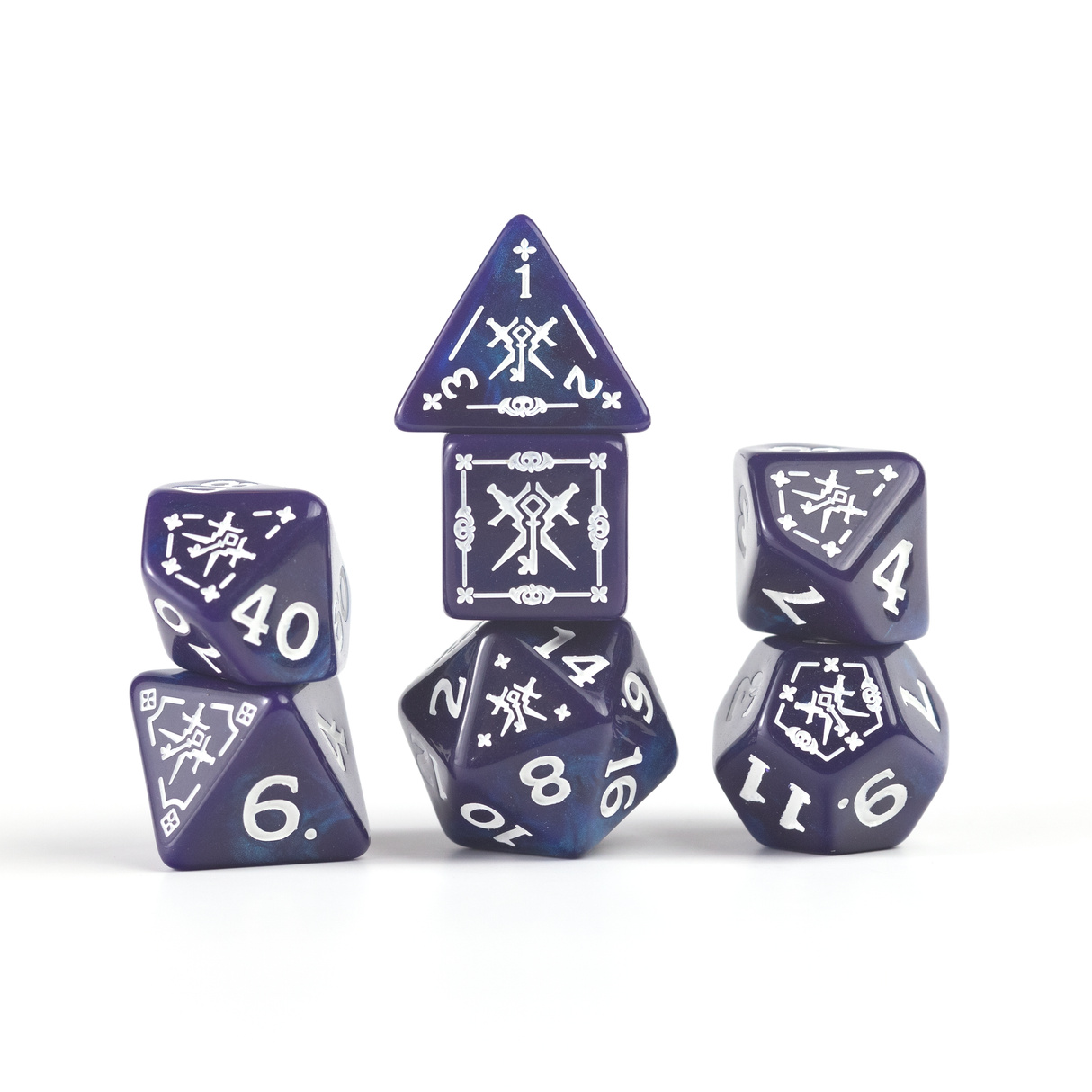 Dungeons & Dragons Adventure Dice - Rogue: Purple | Sirius Dice