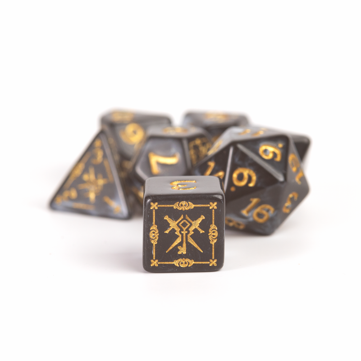 Dungeons & Dragons Adventure Dice - Rogue: Black | Sirius Dice