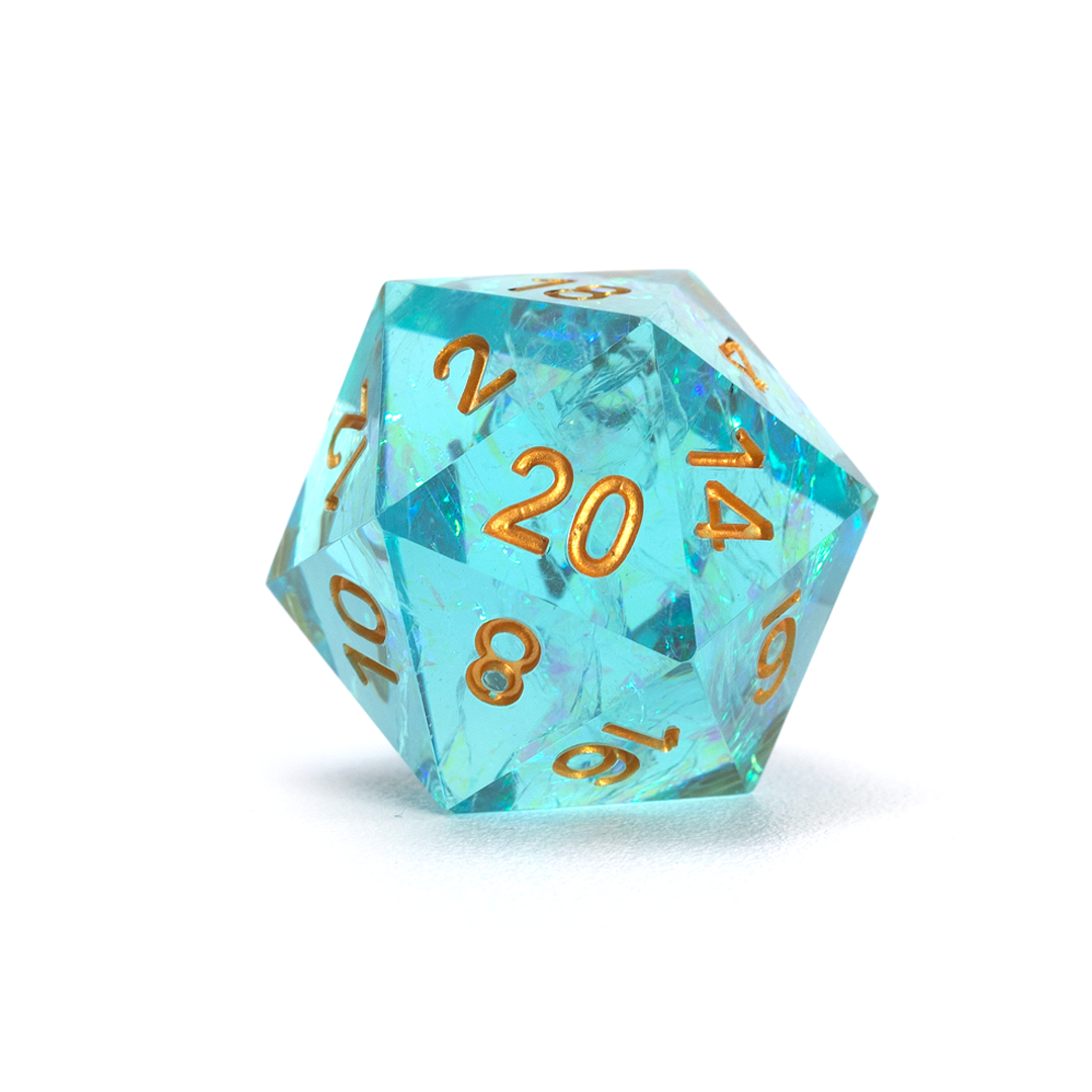 Sharp Aqua Fairy 7-Piece Polyhedral RPG Dice Set | Sirius Dice