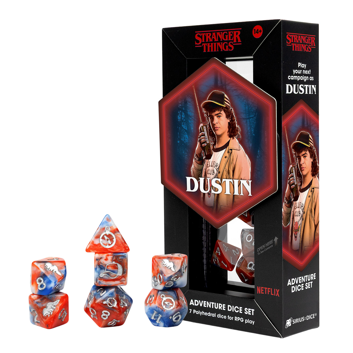 PRE-ORDER Stranger Things: Adventure Dice Set - Dustin