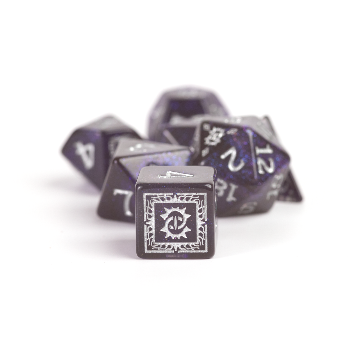 Dungeons & Dragons Adventure Dice - Warlock: Purple | Sirius Dice