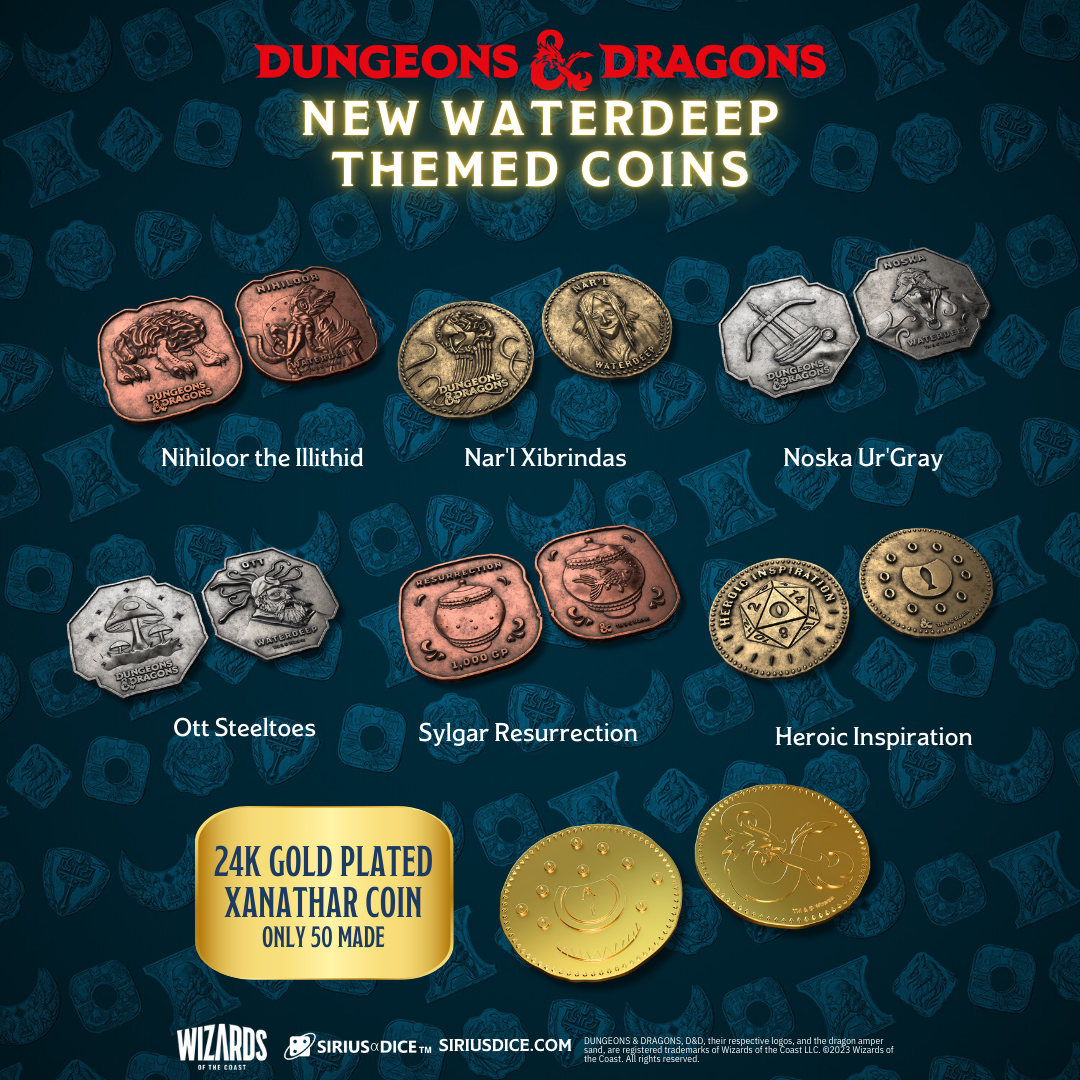 Dungeons & Dragons Xanathar's Treasure Pack: Waterdeep Collection | Sirius Dice