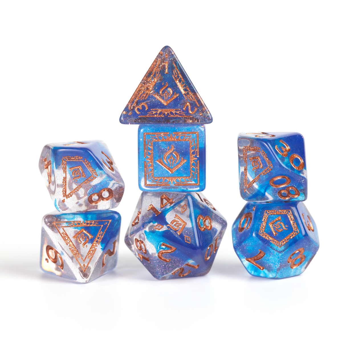 Dungeons & Dragons Adventure Dice - Wizard: Blue | Sirius Dice