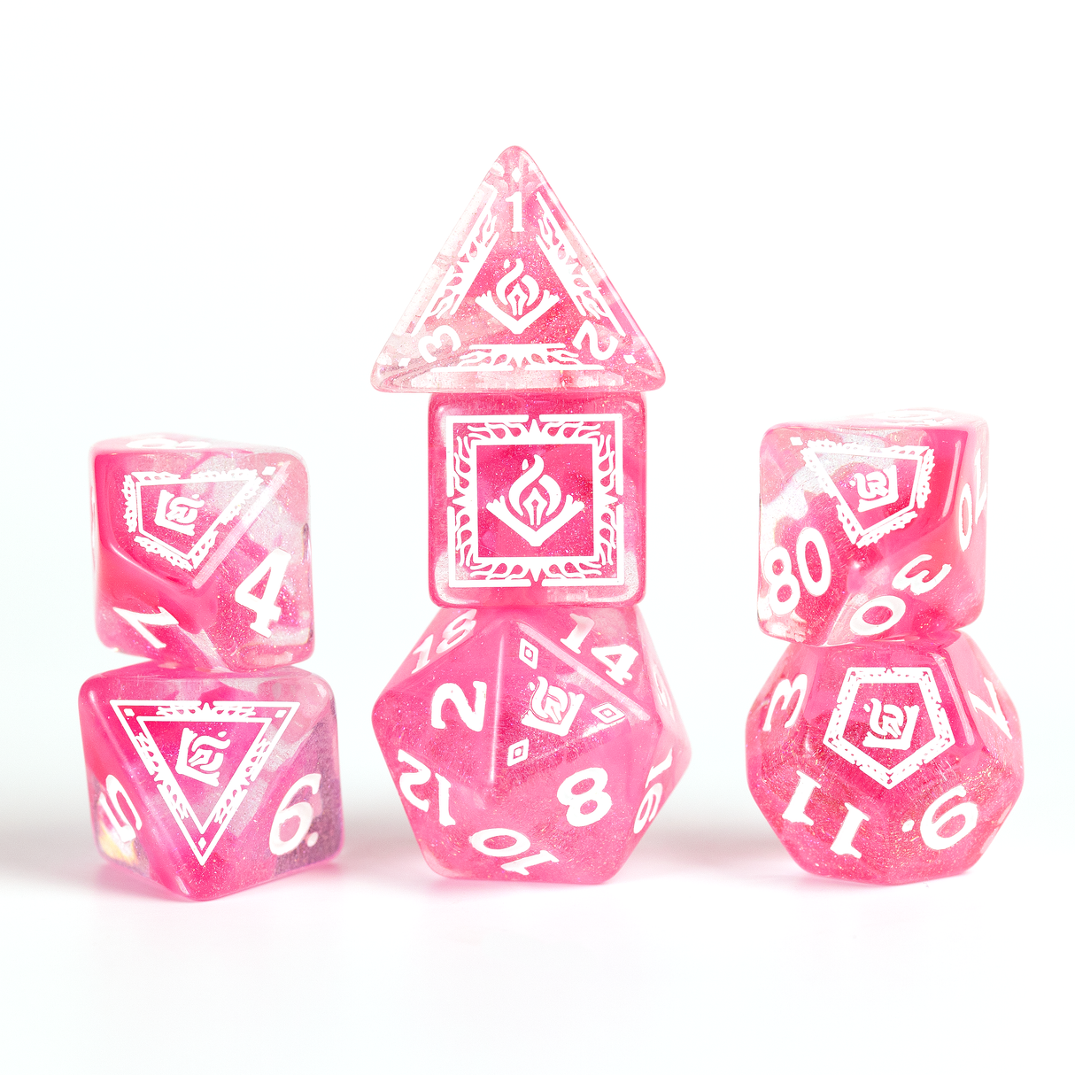 Dungeons & Dragons Adventure Dice - Wizard: Fuchsia | Sirius Dice