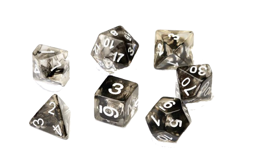 Cloud Black Dice Set