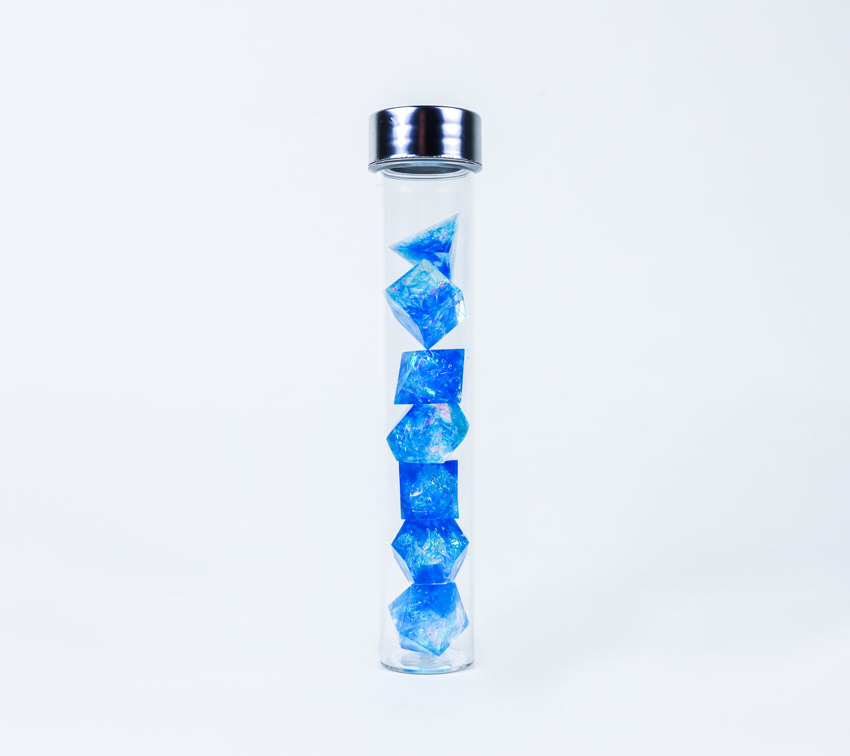 blue sharp edge uv dnd dice set