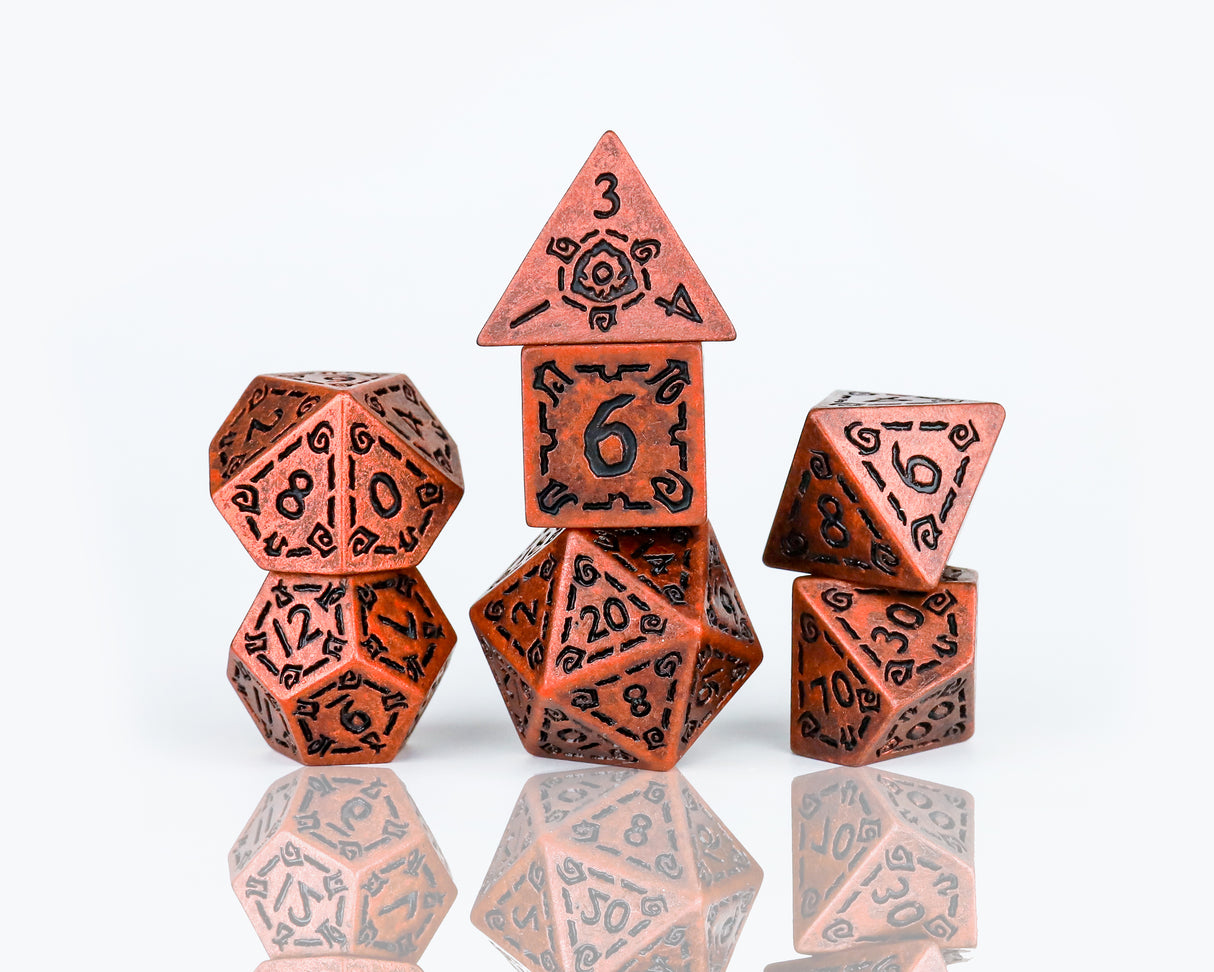 Illusory Metal Dice Set - Copper