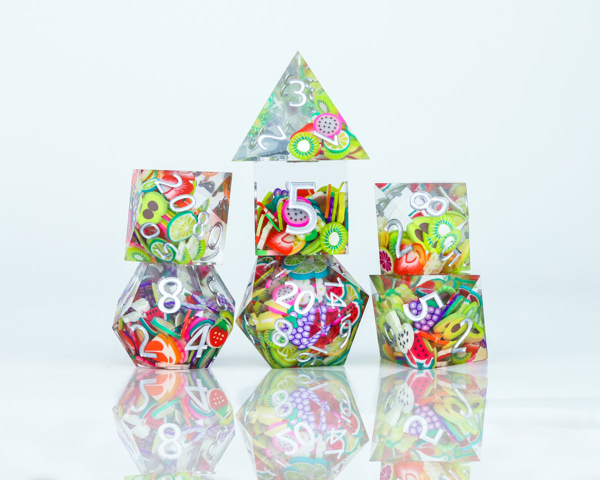 Sharp Edge Fruit Dice Unique Dnd Dice Sirius Dice