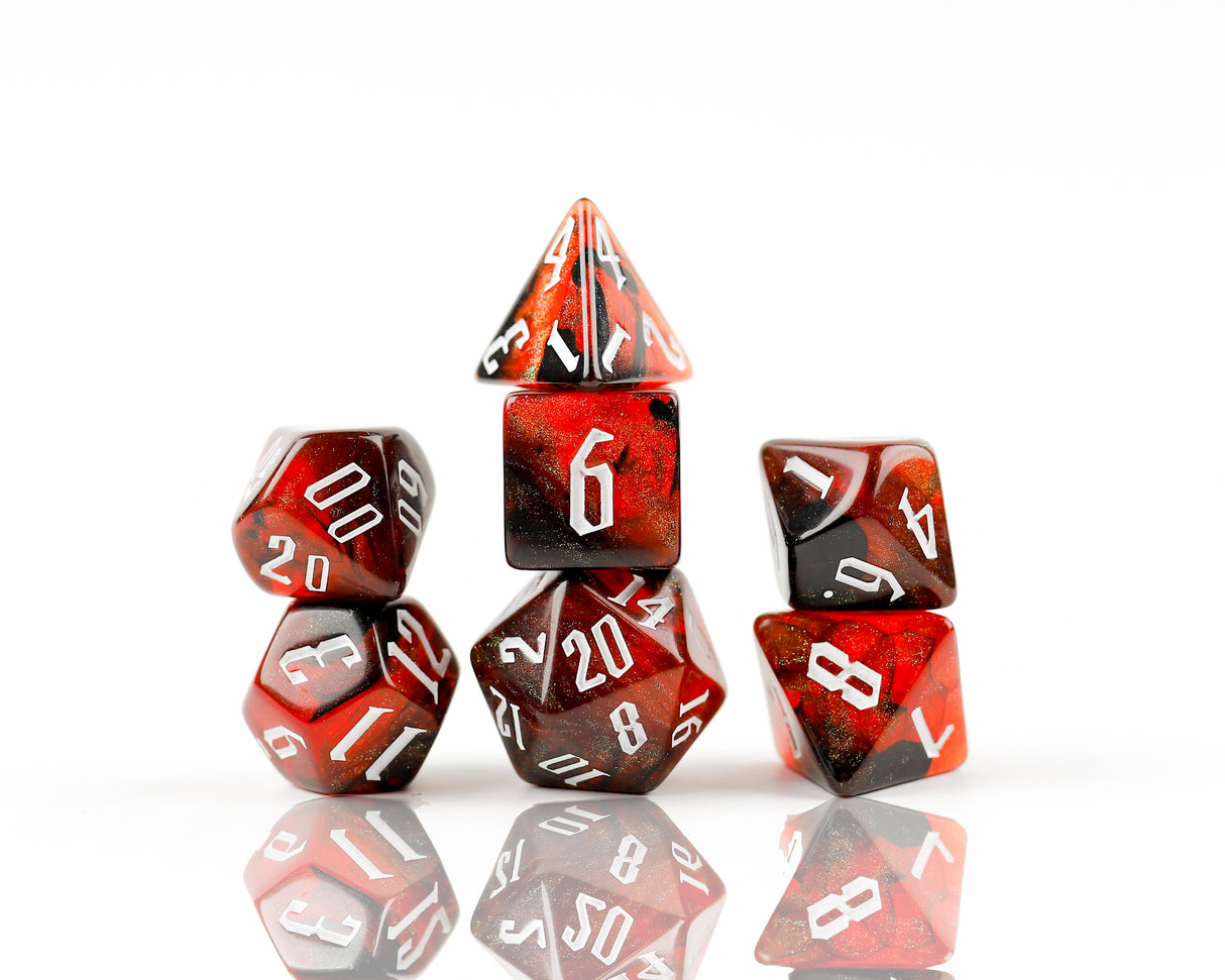 Cherry Neb. Dice Set