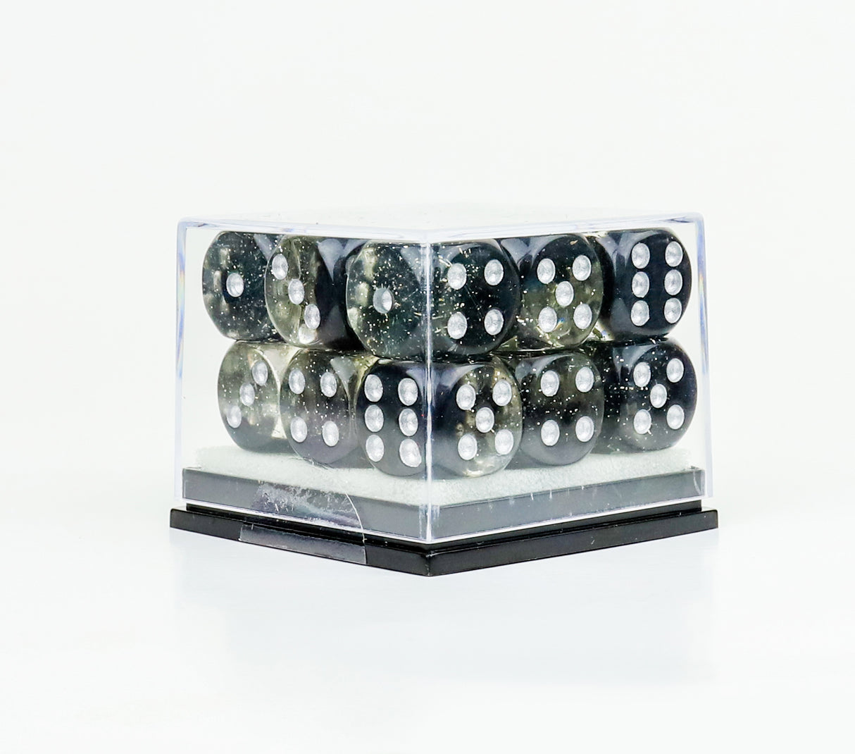 black wargaming dice