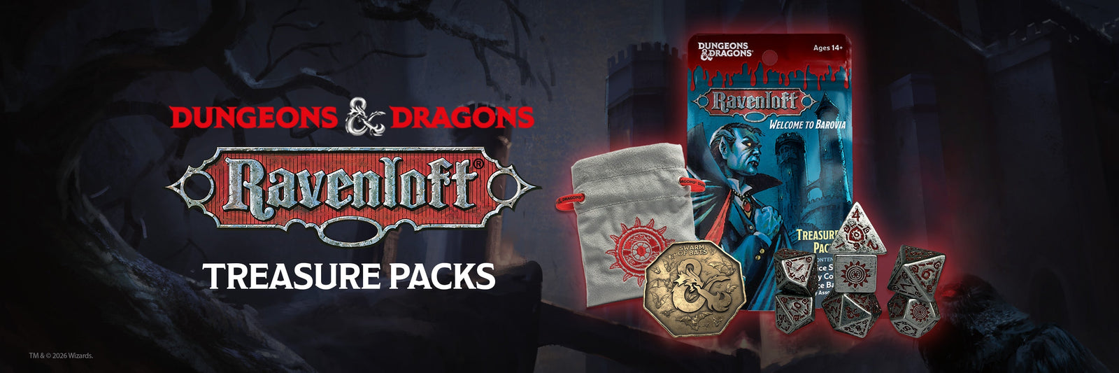 Sirius Launches Dungeons & Dragons Castle Ravenloft Treasure Packs