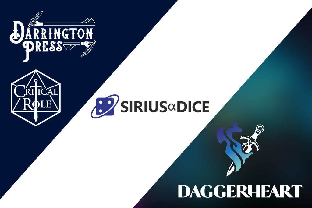 Sirius Dice Partners with Critical Role and Darrington Press to Bring Epic, Themed Dice to Your Tabletop