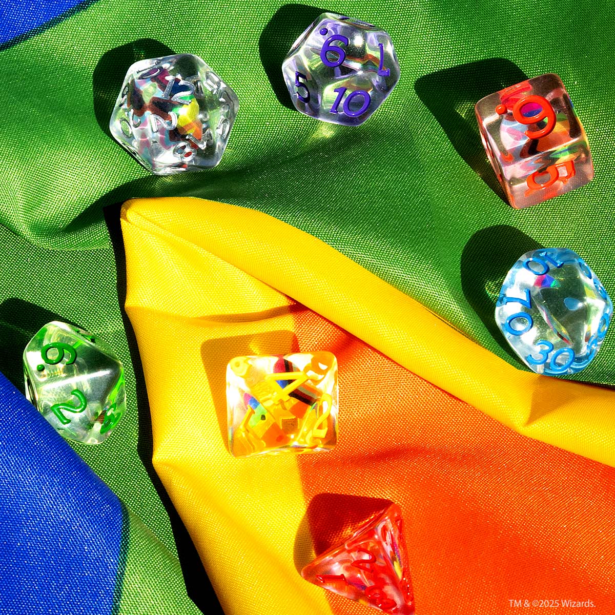 Dungeons & Dragons Pride Dice Set [Round Edge] | Sirius Dice