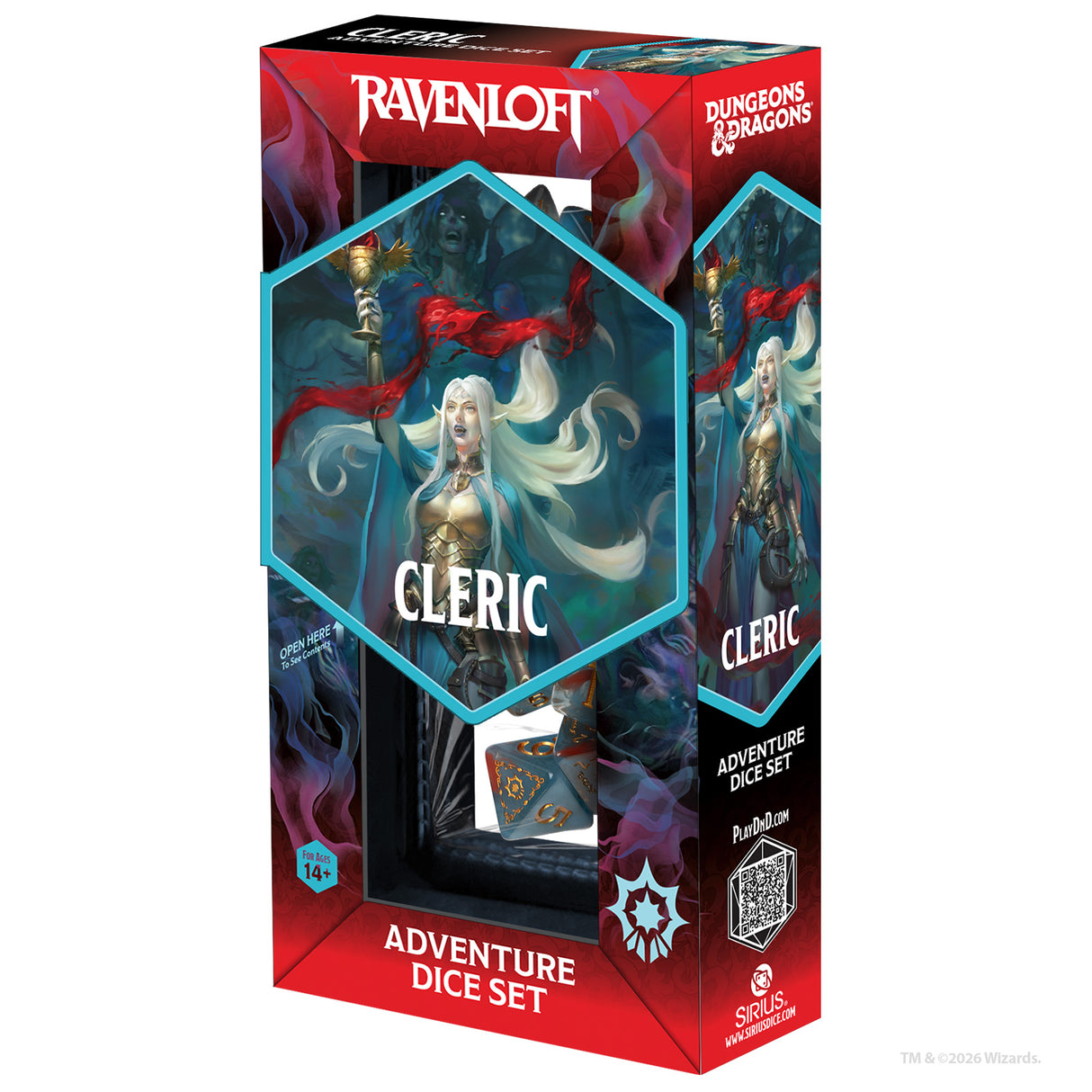 COMING SOON: Dungeons & Dragons Adventure Dice - Cleric: Light Blue, Red