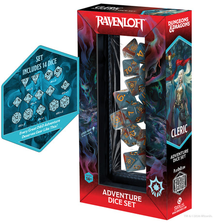 COMING SOON: Dungeons & Dragons Adventure Dice - Cleric: Light Blue, Red