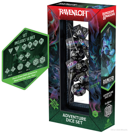 COMING SOON: Dungeons & Dragons Adventure Dice - Ranger: Black/Blue