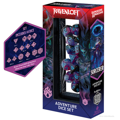 COMING SOON: Dungeons & Dragons Adventure Dice - Sorcerer: Purple