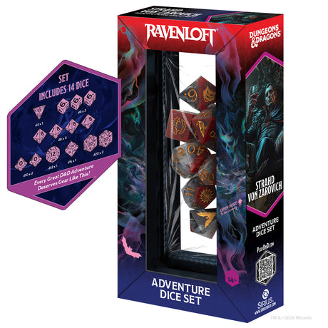 COMING SOON: Dungeons & Dragons Adventure Dice - Darklord: Strahd von Zarovich [SHARP EDGE]