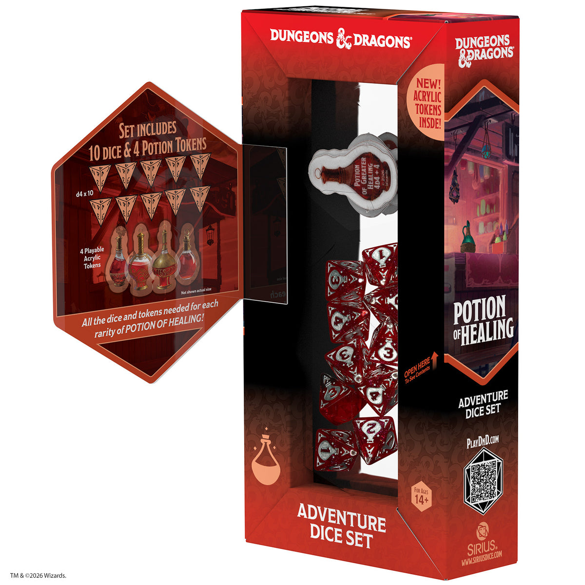 Dungeons & Dragons Adventure Dice - Potion of Healing