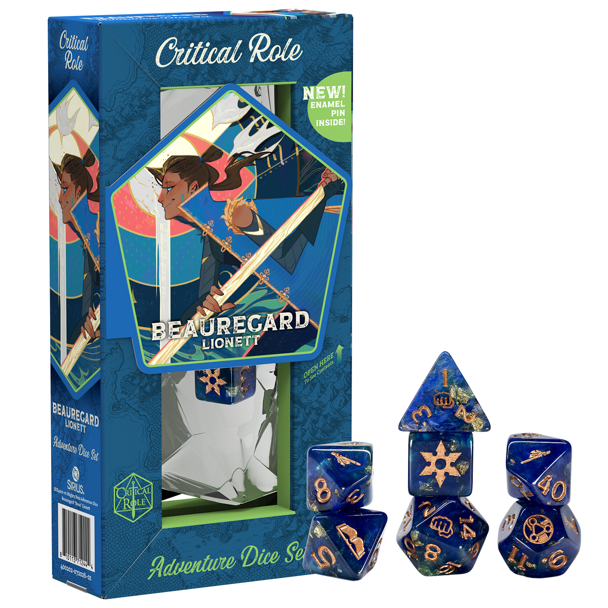 PRE-ORDER - Mighty Nein Adventure Dice - Beauregard "Beau" Lionett