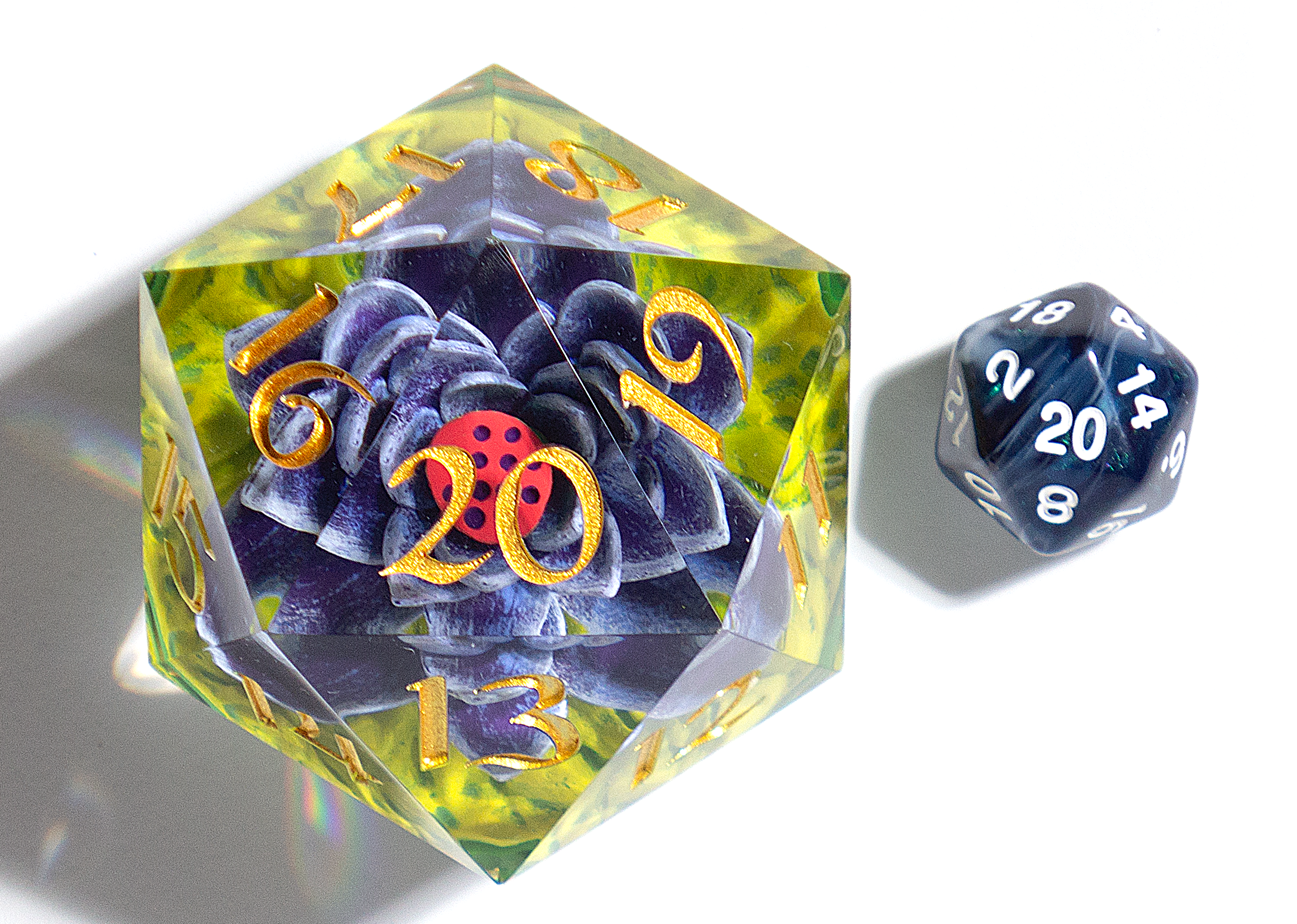 【2個セット】MTG Black Lotus Spindown 54mmDice Magic: The Gathering Black Lotus Spindown 54mm D20 Dice