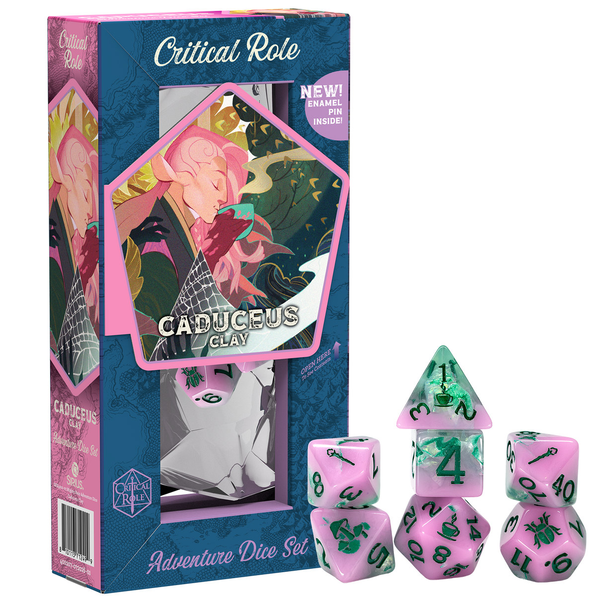 PRE-ORDER - Mighty Nein Adventure Dice - Caduceus Clay