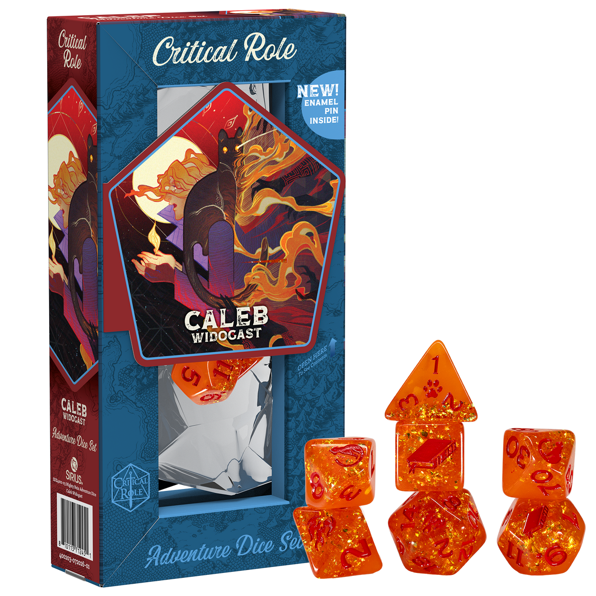 PRE-ORDER - Mighty Nein Adventure Dice - Caleb Widogast