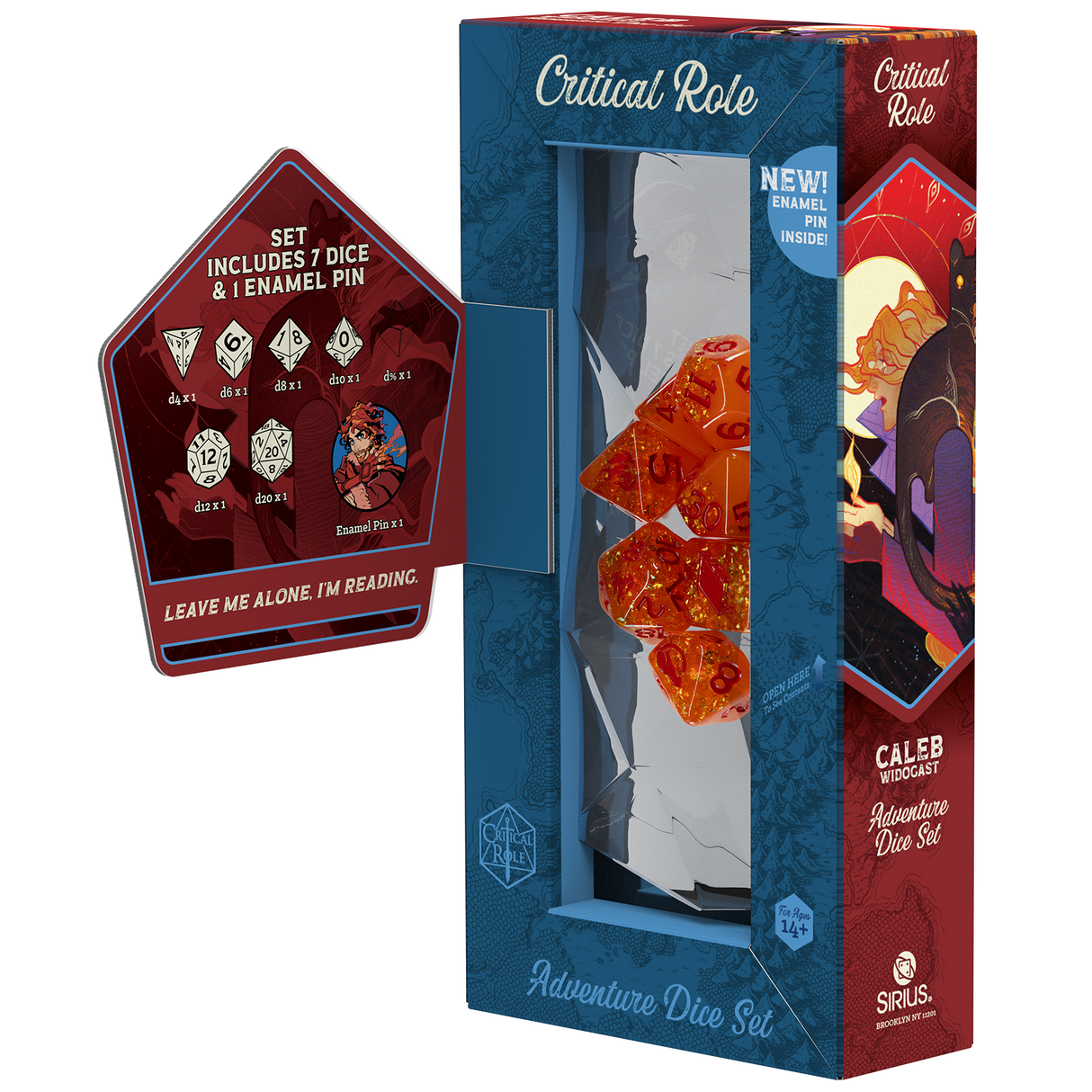 PRE-ORDER - Mighty Nein Adventure Dice - Caleb Widogast