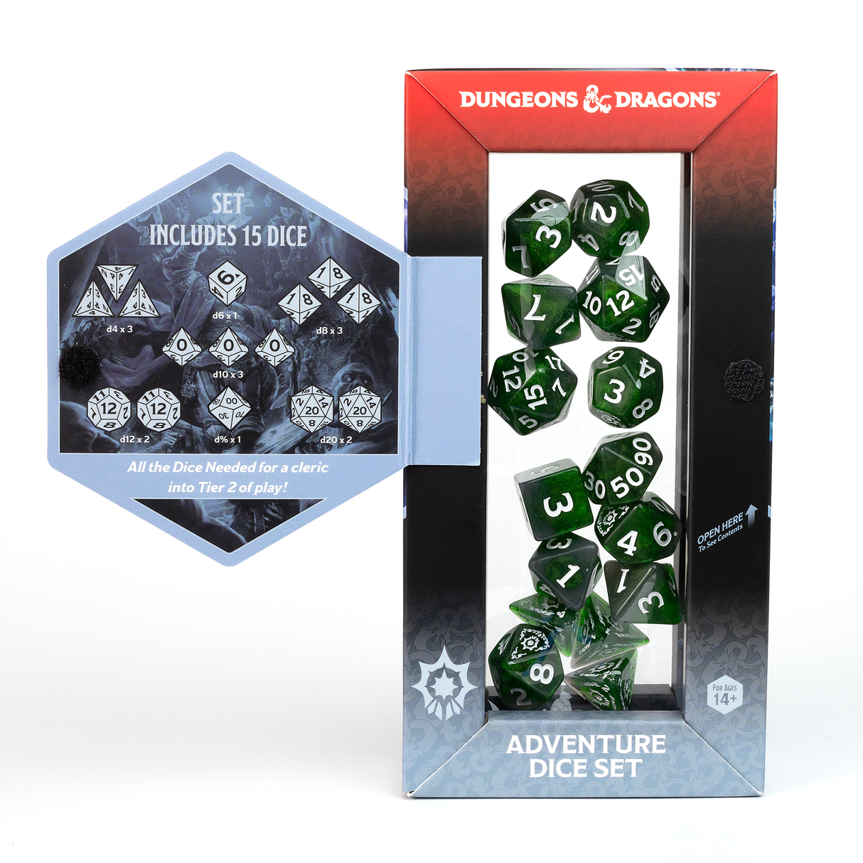 Dungeons & Dragons Adventure Dice - Cleric: Green | Sirius Dice