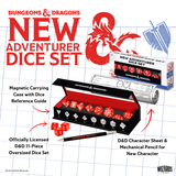 Dungeons & Dragons New Adventurer Dice Set - RED DICE | Sirius Dice